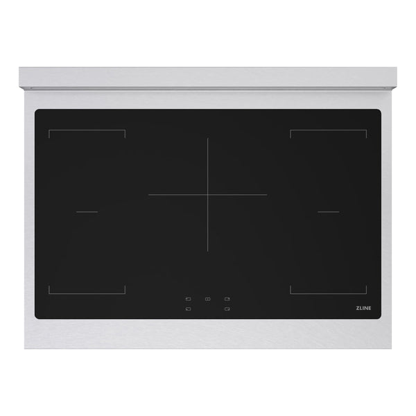 ZLINE Autograph Edition 36 in. Paramount Induction Rangetop with 5 Element Cooktop in Satin Stainless Steel and Matte Black Accents (SINRTSZ-36-MB)
