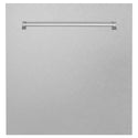 ZLINE 24" Monument Dishwasher Panel in Fingerprint Resistant Stainless Steel with Traditional Handle (DPMT-SN-24)