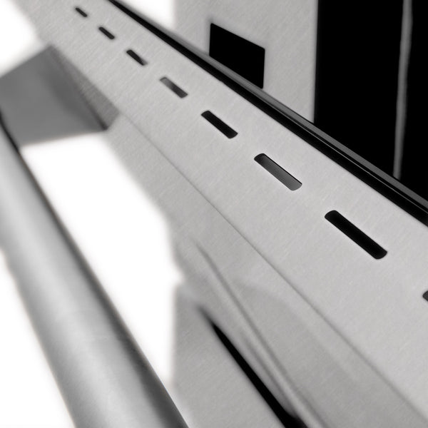 ZLINE 48 in. 6.0 cu. ft. Legacy Dual Fuel Range with 7 Burner Gas Cooktop and 2 Electric Ovens in Satin Stainless Steel (RAS-SN-48)