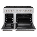 ZLINE 48 in. 6.7 cu. ft. Paramount Dual Fuel Range with 8 Burner DuoPro™ Cooktop and Dual Ovens in Satin Stainless Steel (PSDRS-48)