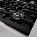 ZLINE 48 in. Legacy Gas Rangetop with 7 Burners and Porcelain Cooktop in Satin Stainless Steel (RTS-48)