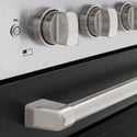 ZLINE 24 in. 3.2 cu. ft. Paramount Induction Range with 3 Element Cooktop and Electric Convection Oven in Satin Stainless Steel with Black Matte Door (SINRS-BLM-24)