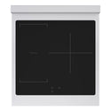 ZLINE 24 in. 3.2 cu. ft. Paramount Induction Range with 3 Element Cooktop and Electric Convection Oven in Satin Stainless Steel with Black Matte Door (SINRS-BLM-24)