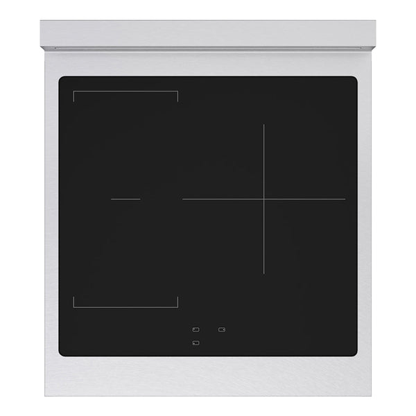 ZLINE 24 in. 3.2 cu. ft. Paramount Induction Range with 3 Element Cooktop and Electric Convection Oven in Satin Stainless Steel with Black Matte Door (SINRS-BLM-24)