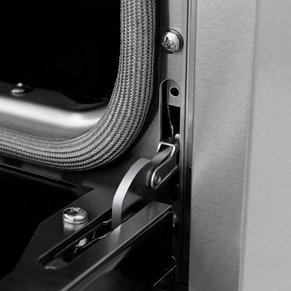 ZLINE 36 in. 5.2 cu. ft. Paramount Induction Range with 5 Element Cooktop and Electric Convection Oven in Satin Stainless Steel with Black Matte Door (SINRS-BLM-36)