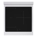 ZLINE 24 in. 3.2 cu. ft. Paramount Induction Range with 3 Element Cooktop and Electric Convection Oven in Satin Stainless Steel with White Matte Door (SINRS-WM-24)