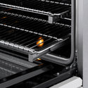 ZLINE Autograph Edition 48 in. 6.7 cu. ft. Classic Dual Fuel Range with 8 Burner DuoPro™ Cooktop and Dual Ovens in Satin Stainless Steel with White Matte Doors and Champagne Bronze Accents (PCDRSZ-WM-48-CB)