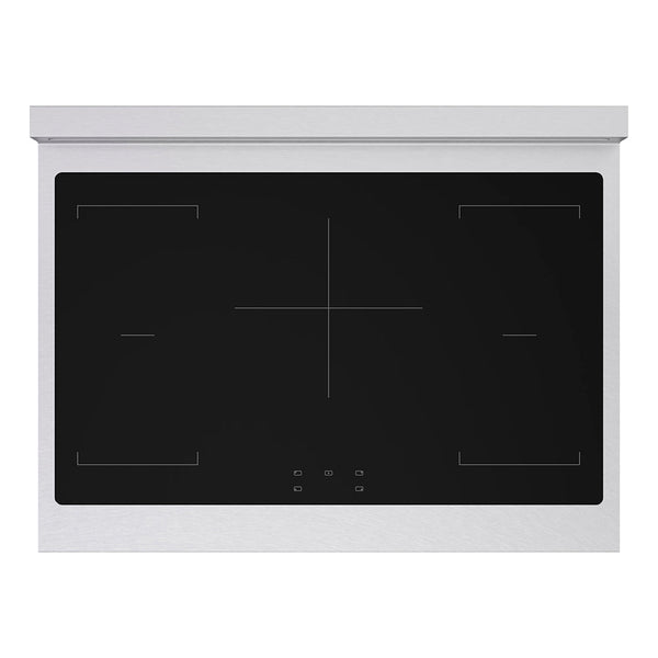 ZLINE 36 in. 5.2 cu. ft. Paramount Induction Range with 5 Element Cooktop and Electric Convection Oven in Satin Stainless Steel with White Matte Door (SINRS-WM-36)
