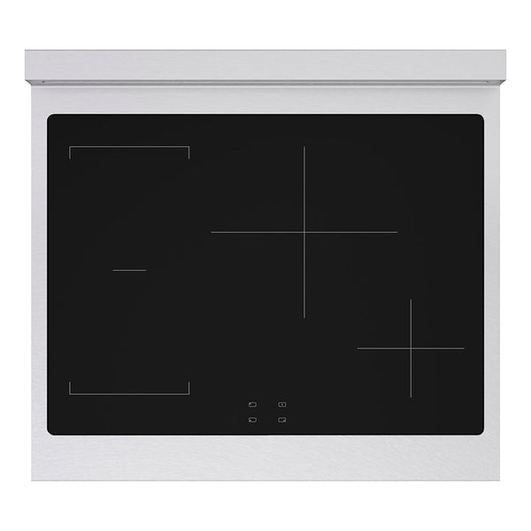 ZLINE Autograph Edition 30 in. 4.2 cu. ft. Paramount Induction Range with 4 Element Cooktop and Electric Convection Oven in Satin Stainless Steel with White Matte Door and Matte Black Accents (SINRSZ-WM-30-MB)