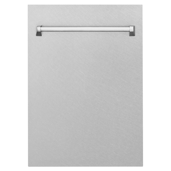 ZLINE 18 in. Tallac Series 3rd Rack Top Control Dishwasher with Satin Stainless Steel Panel and Stainless Steel Tub, 51dBa (DWV-SN-18)