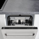 ZLINE 18 in. Tallac Series 3rd Rack Top Control Dishwasher with Satin Stainless Steel Panel and Stainless Steel Tub, 51dBa (DWV-SN-18)