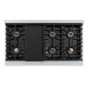 ZLINE Autograph Edition 48 in. Paramount Gas Rangetop with 8 Burner DuoPro™ Cooktop in Satin Stainless Steel and Polished Gold Accents (PSRTSZ-48-G)