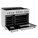 ZLINE 48 in. 6.0 cu. ft. Range with Natural Gas Stove and Natural Gas Oven in Fingerprint Resistant Stainless Steel (RGS-SN-48)