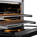 ZLINE 36 in. 5.2 cu. ft. Paramount Dual Fuel Range with 6 Burner DuoPro™ Cooktop and Electric Convection Oven with Black Matte Door (PSDR-BLM-36)