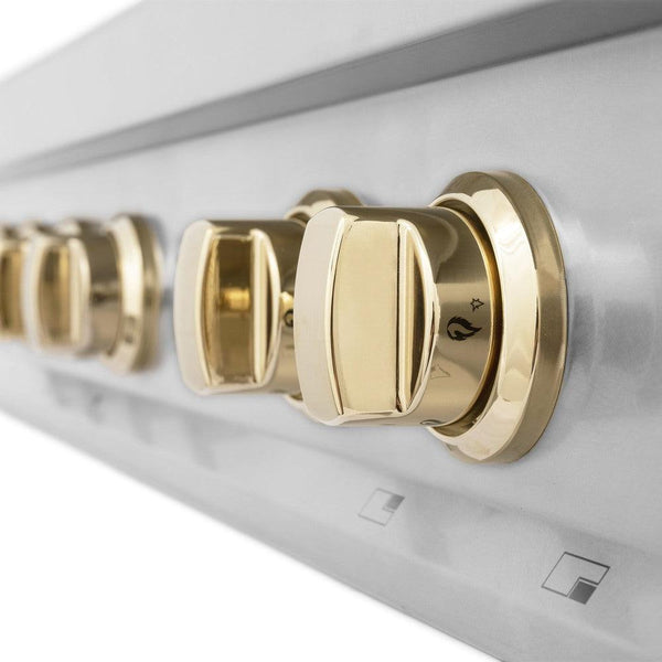 ZLINE Autograph Edition Polished Gold knobs