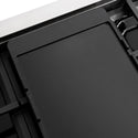 ZLINE Autograph Edition 48 in. 6.7 cu. ft. Paramount Dual Fuel Range with 8 Burner DuoPro™ Cooktop and Dual Ovens in Stainless Steel with Polished Gold Helix Handles and Accents (PSDRZ-48-KG)