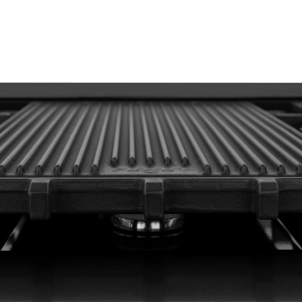 ZLINE Autograph Edition 48 in. Porcelain Rangetop with 7 Gas Burners in Black Stainless Steel and Champagne Bronze Accents (RTBZ-48-CB)-Cooktops-RTBZ-48-CB ZLINE Kitchen and Bath
