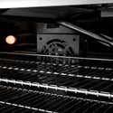 ZLINE Autograph Edition 48 in. 6.7 cu. ft. Paramount Double Oven Gas Range with 8 Burner Cooktop in Stainless Steel and Polished Gold Helix Handles and Knob Accents (SGRZ-48-KG)