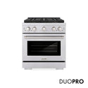 ZLINE 30 in. 4.2 cu. ft. Paramount Gas Range with 4 Burner DuoPro™ Cooktop and Convection Gas Oven in Stainless Steel (PSGR30)