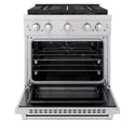 ZLINE 30 in. 4.2 cu. ft. Paramount Gas Range with 4 Burner DuoPro™ Cooktop and Convection Gas Oven in Stainless Steel (PSGR30)