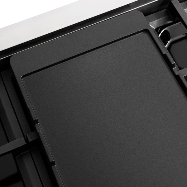 ZLINE Autograph Edition 48 in. 6.7 cu. ft. Paramount Gas Range with 8 Burner DuoPro™ Cooktop and Dual Ovens in Stainless Steel with Polished Nickel Helix Handles and Accents (PSGRZ-48-KPN)