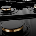 ZLINE 36 in. Legacy Gas Rangetop with 6 Brass Burners and Porcelain Cooktop in Stainless Steel (RT-BR-36)