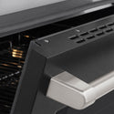 ZLINE 24 in. 3.2 cu. ft. Paramount Induction Range with 3 Element Cooktop and Electric Convection Oven in Stainless Steel with Black Matte Door (SINR-BLM-24)