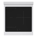 ZLINE 24 in. 3.2 cu. ft. Paramount Induction Range with 3 Element Cooktop and Electric Convection Oven in Stainless Steel with Black Matte Door (SINR-BLM-24)