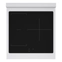 ZLINE 24 in. 3.2 cu. ft. Paramount Induction Range with 3 Element Cooktop and Electric Convection Oven in Stainless Steel with White Matte Door (SINR-WM-24)