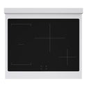 ZLINE 30 in. 4.2 cu. ft. Paramount Induction Range with 4 Element Cooktop and Electric Convection Oven in Stainless Steel with White Matte Door (SINR-WM-30)
