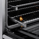ZLINE Autograph Edition 36 in. 5.2 cu. ft. Paramount Induction Range with 5 Element Cooktop and Electric Convection Oven in Stainless Steel with Champagne Bronze Accents (SINRZ-36-CB)