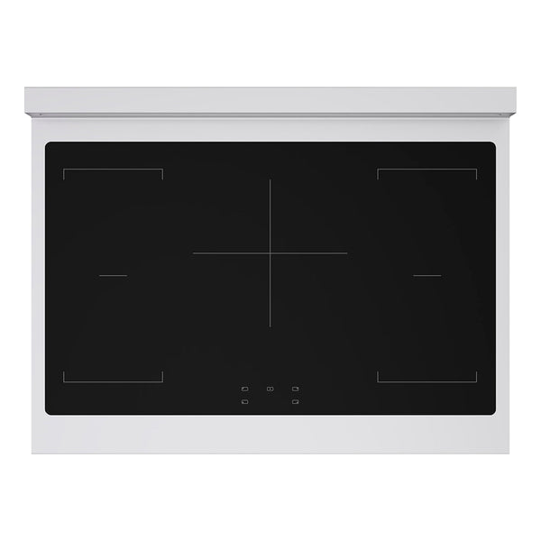 ZLINE Autograph Edition 36 in. 5.2 cu. ft. Paramount Induction Range with 5 Element Cooktop and Electric Convection Oven in Stainless Steel with Polished Nickel Helix Handle and Knob Accents (SINRZ-36-KPN)
