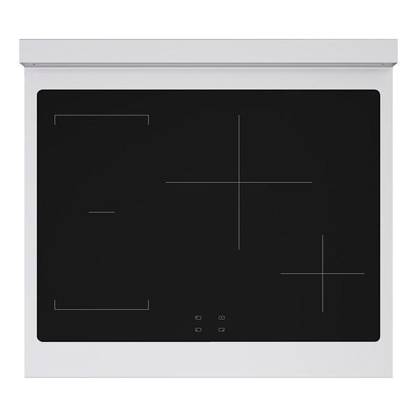 ZLINE Autograph Edition 30 in. 4.2 cu. ft. Paramount Induction Range with 4 Element Cooktop and Electric Convection Oven in Stainless Steel with White Matte Door and Polished Gold Accents (SINRZ-WM-30-G)