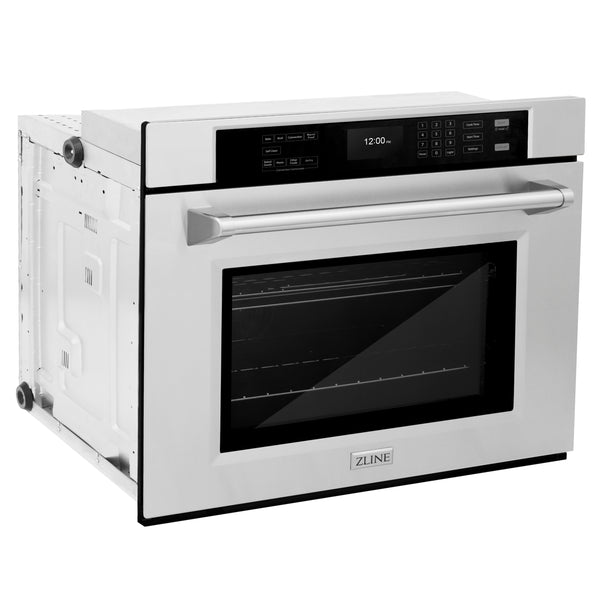 ZLINE 30” 1.6 cu ft. Built-in Convection Microwave Oven in Stainless Steel with Speed and Sensor Cooking (MWO-30)