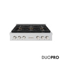 ZLINE 36 in. Paramount Gas Rangetop with 6 Burner DuoPro™ Cooktop in Stainless Steel (PSRT36)