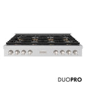 ZLINE 48 in. Paramount Gas Rangetop with 8 Burner DuoPro™ Cooktop in Stainless Steel (PSRT48)