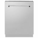 ZLINE 24 in. Tallac Series 3rd Rack Dishwasher with Auto Door Open Drying, 51dBa, Stainless Steel Panel (DWV-304-24)