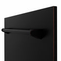 ZLINE 24 in. Tallac Series 3rd Rack Dishwasher with Auto Door Open Drying, 51dBa, Oil-Rubbed Bronze Panel (DWV-ORB-24)