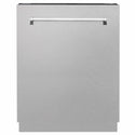 ZLINE 24 in. Tallac Series 3rd Rack Dishwasher with Auto Door Open Drying, 51dBa, Satin Stainless Steel Panel (DWV-SN-24)