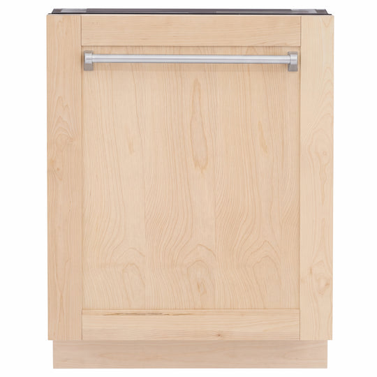 ZLINE 24 in. Tallac Series 3rd Rack Dishwasher with Auto Door Open Drying, 51dBa, Unfinished Wood Panel (DWV-UF-24)