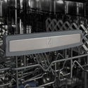 ZLINE Autograph Edition 18 in. Tallac Series 3rd Rack Dishwasher with Auto Door Open Drying, 51dBa, Panel Ready with Champagne Bronze Handle (DWVZ-18-CB)