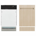ZLINE Autograph Edition 18 in. Tallac Series 3rd Rack Dishwasher with Auto Door Open Drying, 51dBa, Panel Ready with Champagne Bronze Handle (DWVZ-18-CB)