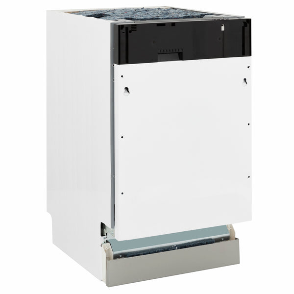ZLINE Autograph Edition 18 in. Tallac Series 3rd Rack Dishwasher with Auto Door Open Drying, 51dBa, Panel Ready with Polished Gold Handle (DWVZ-18-G)