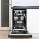 ZLINE Autograph Edition 18 in. Tallac Series 3rd Rack Dishwasher with Auto Door Open Drying, 51dBa, Panel Ready with Matte Black Handle (DWVZ-18-MB)