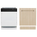 ZLINE Autograph Edition 24 in. Tallac Series 3rd Rack Dishwasher with Auto Door Open Drying, 51dBa, Panel Ready with Champagne Bronze Handle (DWVZ-24-CB)