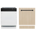 ZLINE Autograph Edition 24 in. Tallac Series 3rd Rack Dishwasher with Auto Door Open Drying, 51dBa, Panel Ready with Matte Black Handle (DWVZ-24-MB)