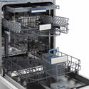 ZLINE Autograph Edition 24 in. Tallac Series 3rd Rack Dishwasher with Auto Door Open Drying, 51dBa, Black Stainless Steel Panel with Polished Gold Handle (DWVZ-BS-24-G)