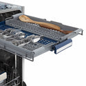 ZLINE 24 in. Tallac Series 3rd Rack Dishwasher with Auto Door Open Drying, 51dBa, Hand-Hammered Copper Panel (DWV-HH-24)
