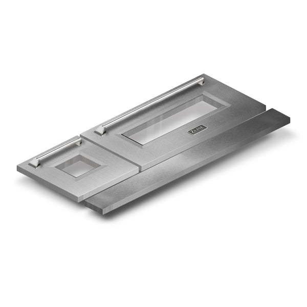 ZLINE 48 in. Satin Stainless Steel Range Doors for RA and RG Models (RA-DR-SN-48)