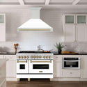 ZLINE Autograph Edition 48 in. Stainless Steel Range Hood with White Matte Shell and Handle (8654STZ-WM48)-Range Hoods- ZLINE Kitchen and Bath